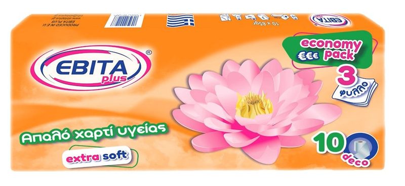 EBITA PLUS χαρτί υγείας extra soft 3φυλλο 10x85gr – Χαρτιά Υγείας