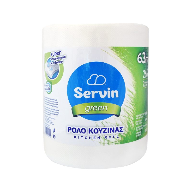 SERVIN χαρτί κουζίνας green 2φυλλο 598gr – Χαρτιά Κουζίνας