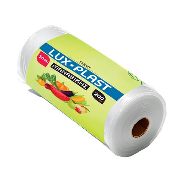 LUX PLAST σακούλες ρολό φανελάκι No50 200τεμ – Σακούλες Απορριμμάτων