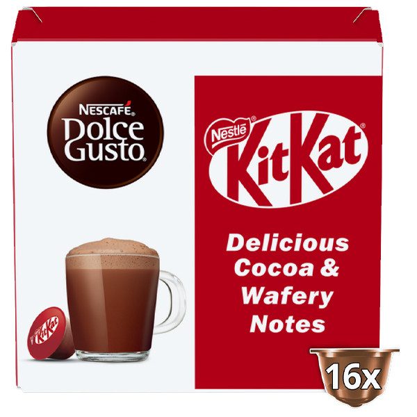 NESCAFE dolce gusto καφές KitKat σε κάψουλες συμβατές με μηχανή Nespresso 16τεμ – Κάψουλες Καφέ και Ροφημάτων
