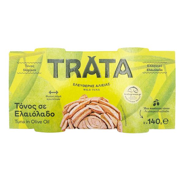 TRATA τόνος σε ελαιόλαδο 2x140gr – Τρόφιμα Μακράς Συντήρησης