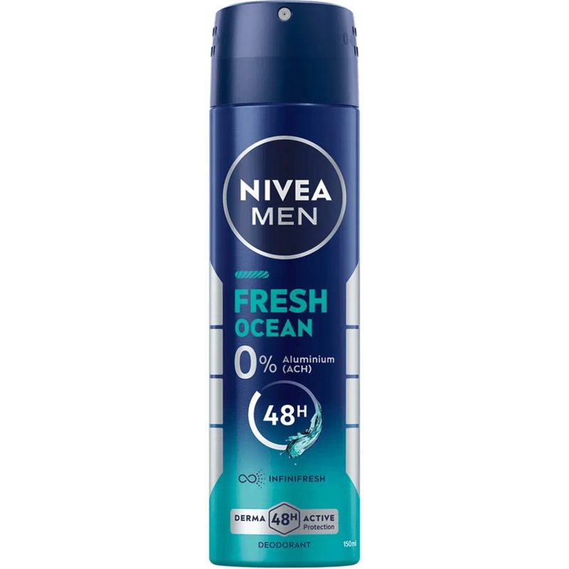 NIVEA αποσμητικό σώματος spray men fresh ocean 150ml – Αποσμητικά