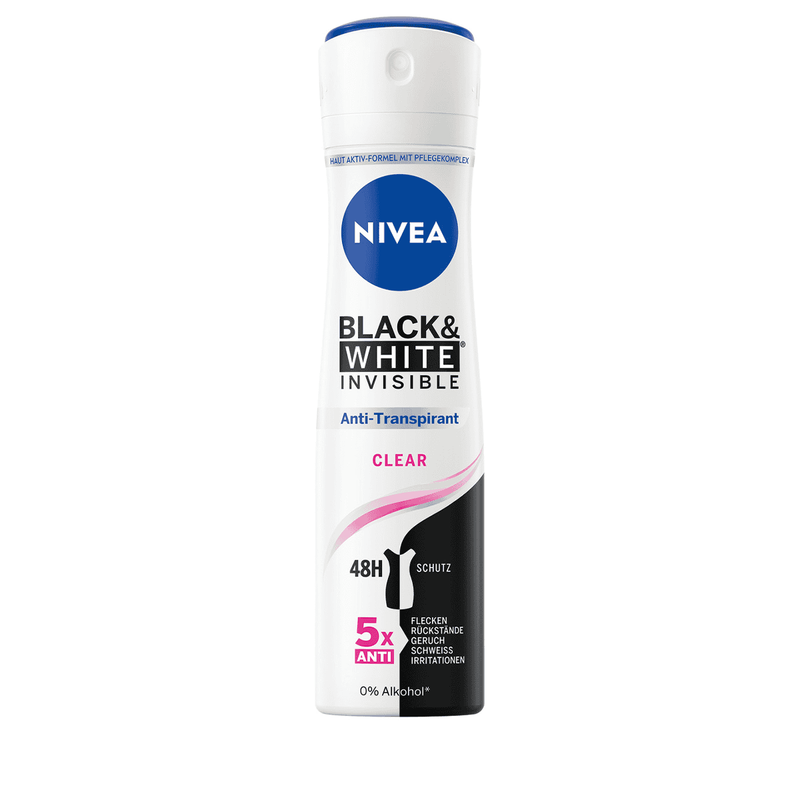 NIVEA αποσμητικό σώματος spray black και white invisible clear 150ml – Αποσμητικά