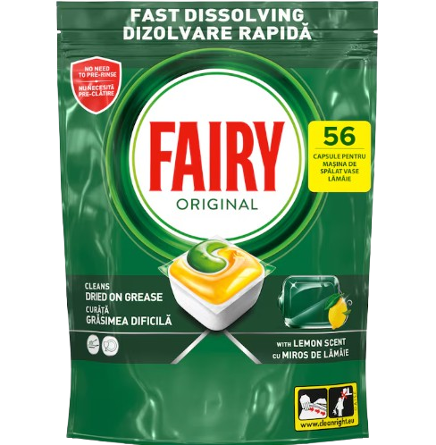 FAIRY ταμπλέτες πλυντηρίου πιάτων all in one λεμόνι 56τεμ – Απορρυπαντικά Πλυντηρίου Πιάτων