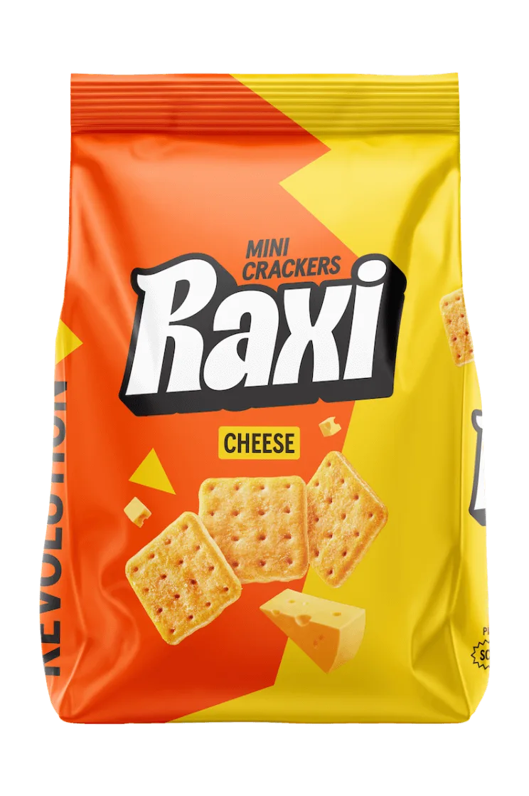 RAXI κράκερ cheese 100gr – Αλμυρά Snacks