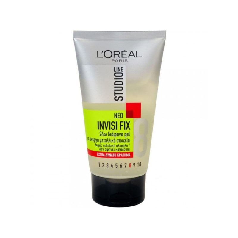 L'OREAL PARIS gel μαλλιών studio line invisi fix για έξτρα δυνατό κράτημα 150ml