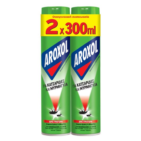 AROXOL κατσαριδοκτόνο 2x300ml – Εντομοκτόνα και Εντομοαπωθητικά Χώρου