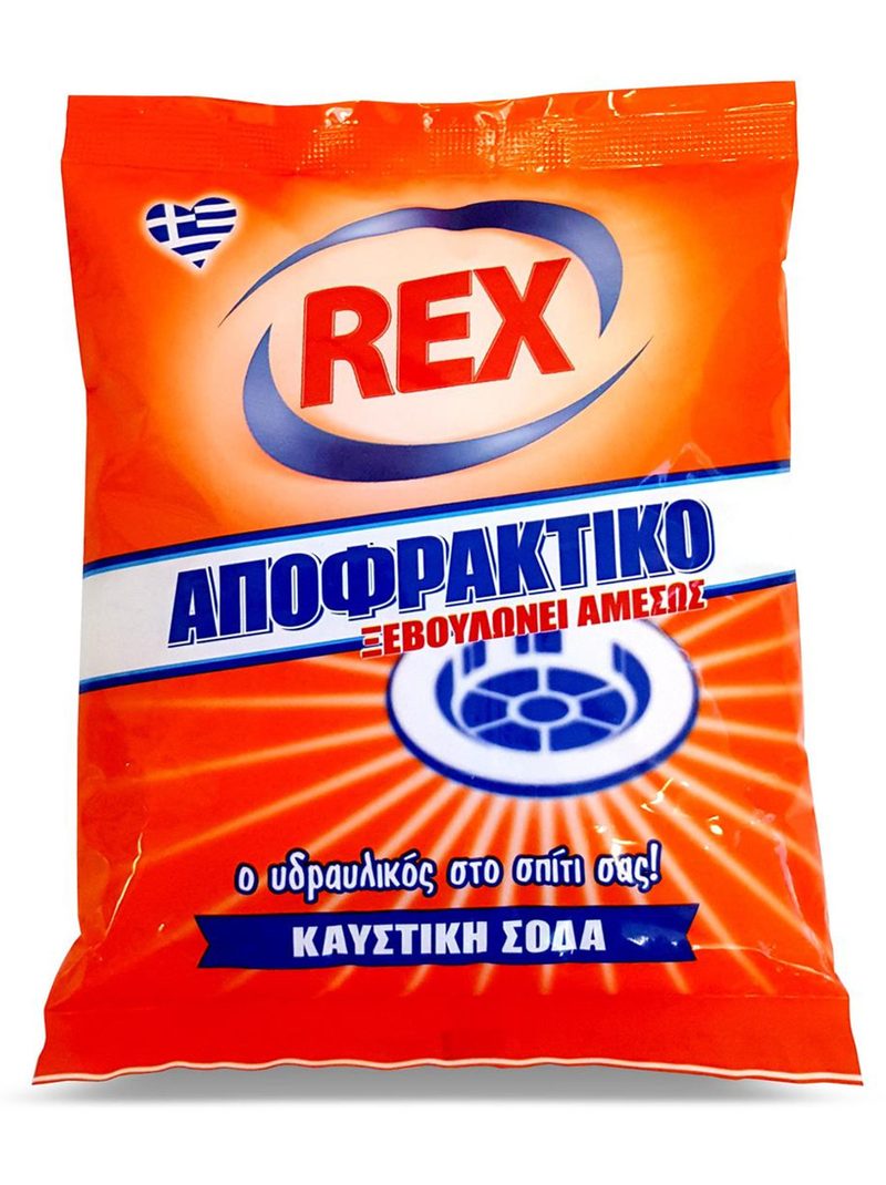 REX HELLAS αποφρακτικό σωληνώσεων 150gr – Καθαριστικά Μπάνιου