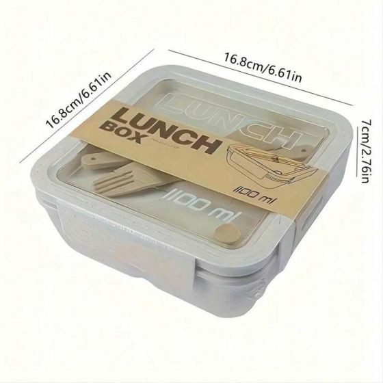 LUNCH BOX φαγητοδοχείο eco με κουτάλι και πιρούνι 1,1lt – Δοχεία Φαγητού