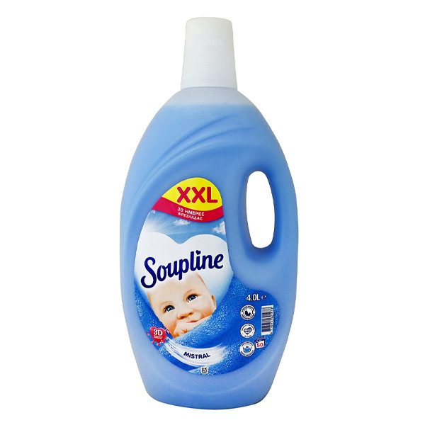 SOUPLINE μαλακτικό ρούχων mistral 50μεζ 4lt – Μαλακτικά Ρούχων