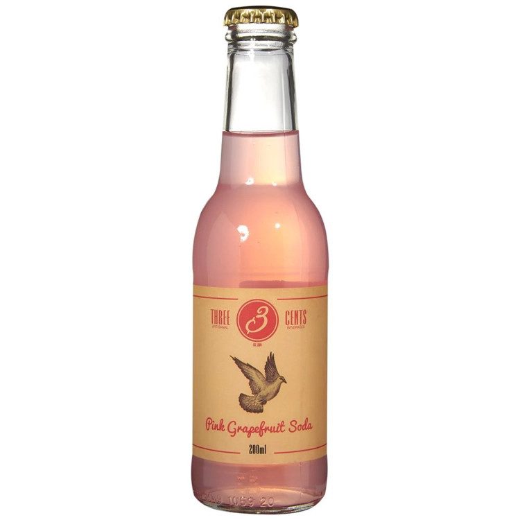 THREE CENTS αναψυκτικό σόδα Pink Grapefruit 200ml – Αναψυκτικά