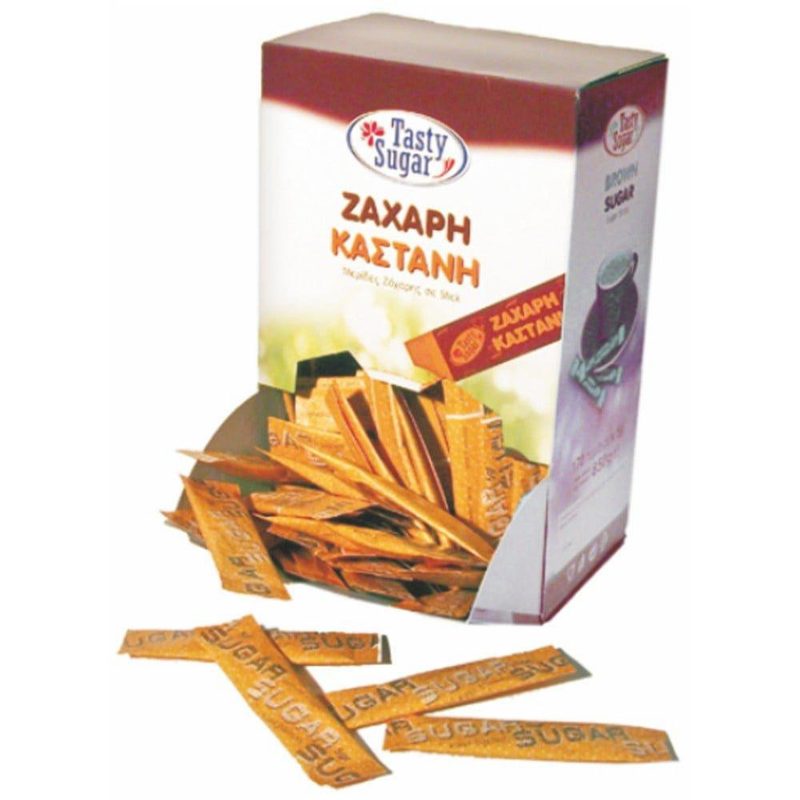 TASTY ζάχαρη καστανή σε sticks 170x5gr – Ζάχαρη και Υποκατάστατα