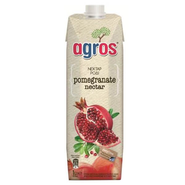 AGROS χυμός νέκταρ ρόδι 1lt – Χυμοί