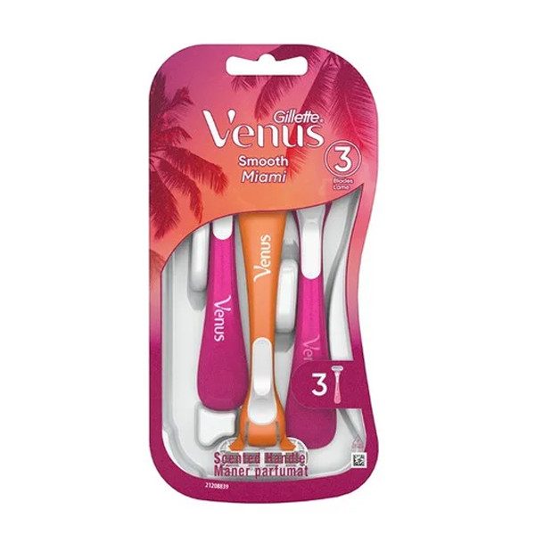 GILLETTE ξυραφάκι venus smooth miami 3τεμ – Ξυραφάκια