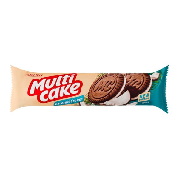 ROSHEN μπισκότα multicake γεμιστά με καρύδα 180gr