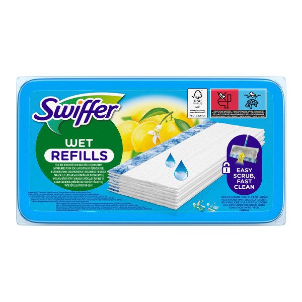 SWIFFER υγρά ανταλλακτικά πανάκια για το πάτωμα 10τεμ – Είδη για Σκούπισμα και Σφουγγάρισμα