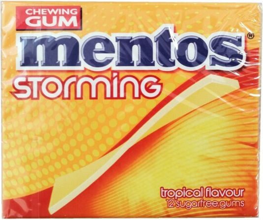 MENTOS τσίχλες stroming τροπικά φρούτα 33gr – Καραμέλες, Γλειφιτζούρια και Τσίχλες