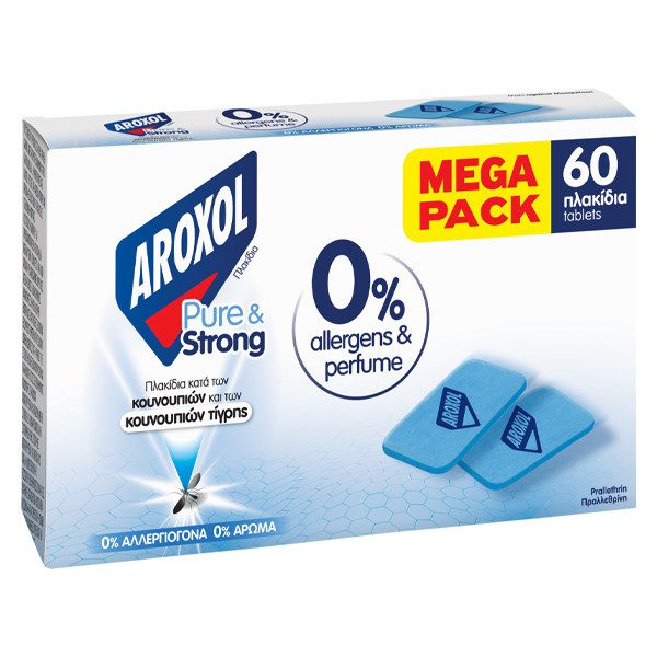 AROXOL εντομοαπωθητικές ταμπλέτες pure και strong 60τεμ – Εντομοκτόνα και Εντομοαπωθητικά Χώρου