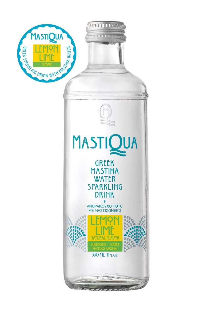 MASTIQUA ανθρακούχο νερό με lime και λεμόνι 330ml – Εμφιαλωμένα Νερά