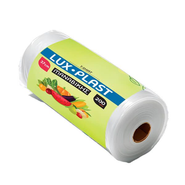 LUX PLAST σακούλες ρολό φανελάκι No37 200τεμ – Σακούλες Απορριμμάτων