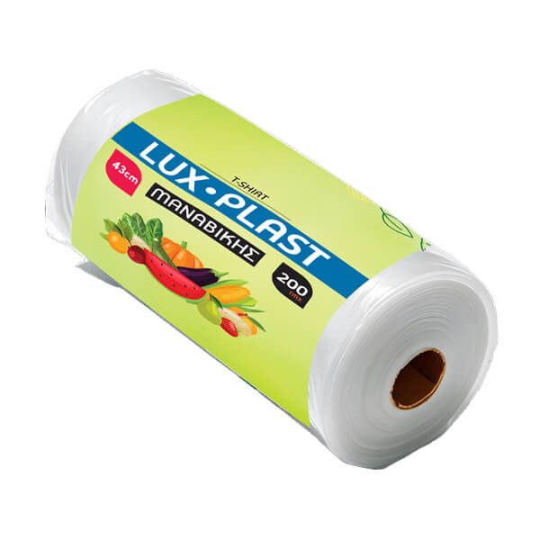 LUX PLAST σακούλες ρολό φανελάκι No43 200τεμ – Σακούλες Απορριμμάτων