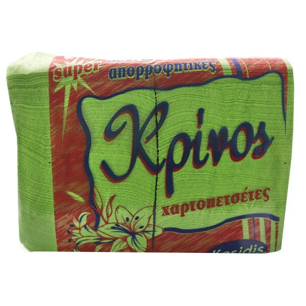 ΚΡΙΝΟΣ special χαρτοπετσέτα εστιατορίου 1Φ 28x28cm λαχανί 400τεμ – Κρίνος – Χαρτοπετσέτες και Κουβέρ Εστίασης