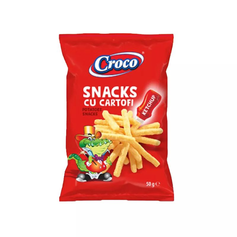 CROCO snacks ketchup 50gr – Γαριδάκια και Ποπ Κορν