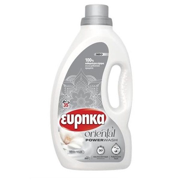 ΕΥΡΗΚΑ oriental υγρό απορρυπαντικό ρούχων white musk 35μεζ 1,4lt – Εύρηκα – Απορρυπαντικά Ρούχων