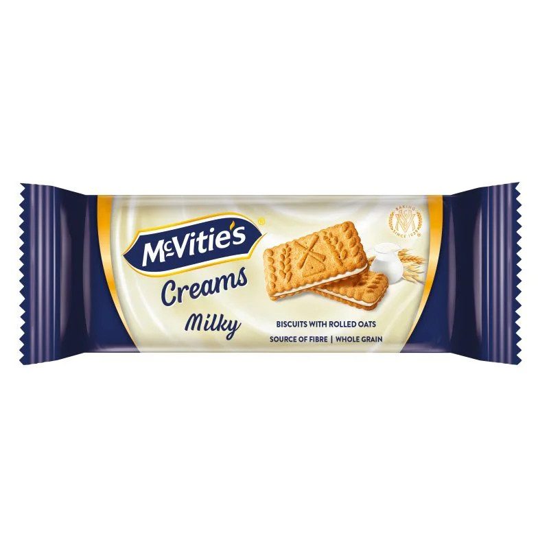 MCVITIE'S μπισκότα creams σάντουιτς γάλακτος 100gr