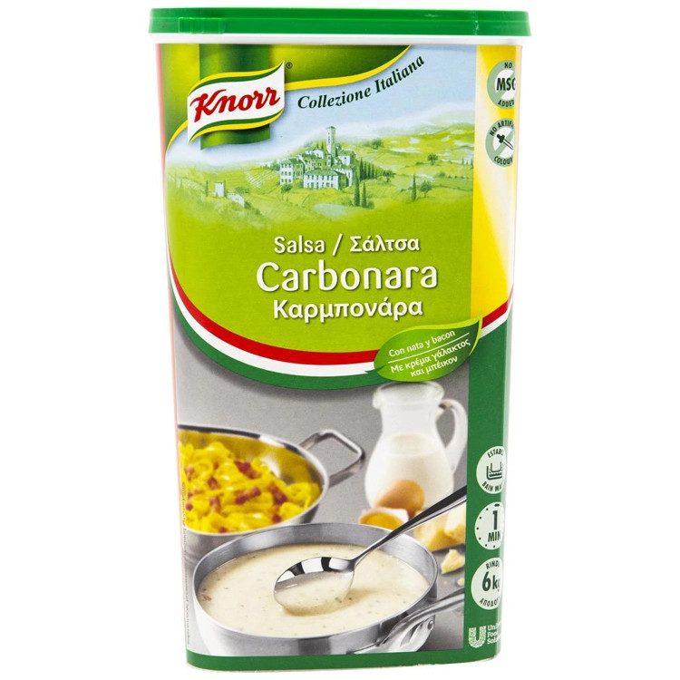 KNORR σάλτσα έτοιμη για carbonara 1kg – Σάλτσες και Dressings