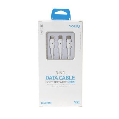 YOURZ καλώδιο 3σε1 data cable Y-M21 – Καλώδια Multi Port