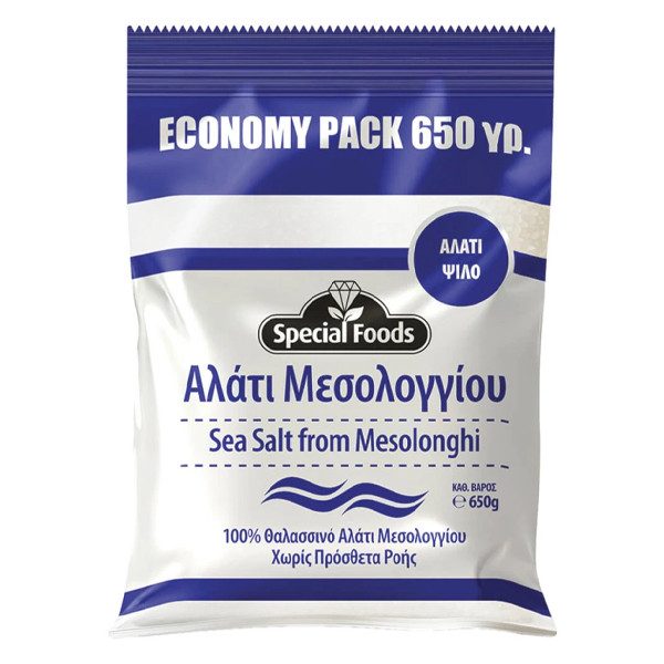 SPECIAL FOODS αλάτι μεσολογγίου ψιλό 650gr