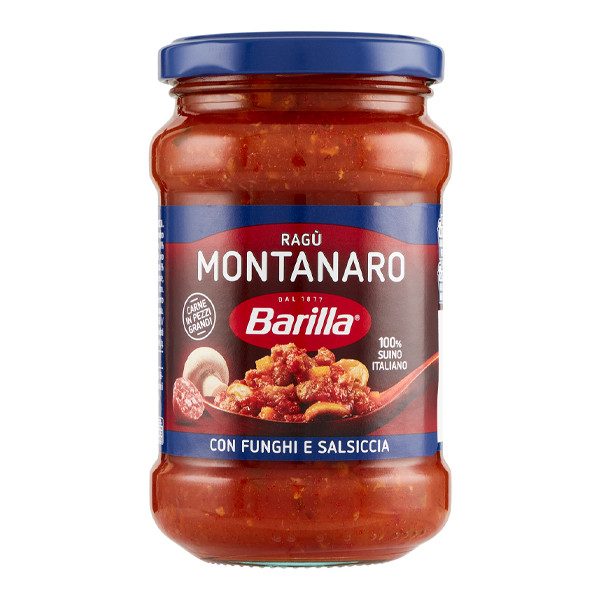 BARILLA σάλτσα ζυμαρικών Ragu Montanara 300gr – Σάλτσες και Dressings