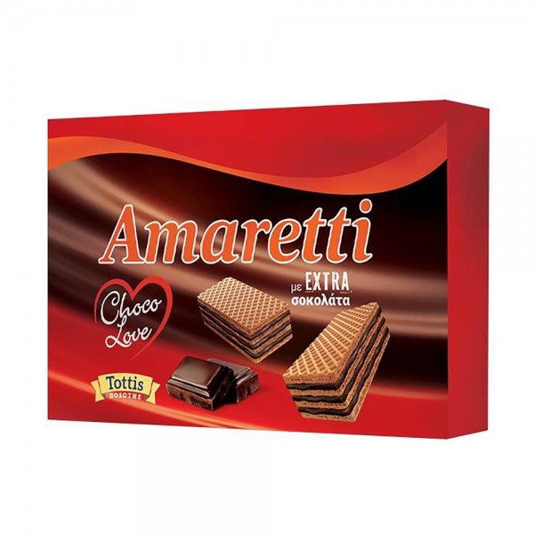 TOTTIS Amaretti γκοφρέτα κρέμα έξτρα σοκολάτα 68gr – Σοκολάτες