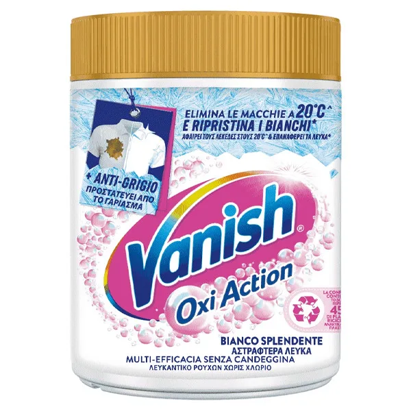 VANISH ενισχυτικό πλύσης oxi action σε σκόνη λευκό 1kg – Ενισχυτικά Πλύσης