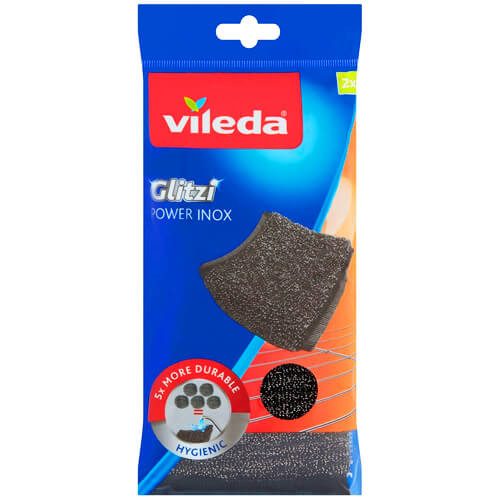 VILEDA συρμάτινο σφουγγάρι κουζίνας glitzi power inox 2τεμ – Σφουγγάρια Κουζίνας