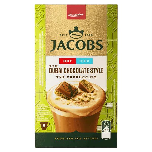JACOBS καφές φακελάκια iced cappuccino dubai chocolate 8τεμ – Καφέδες