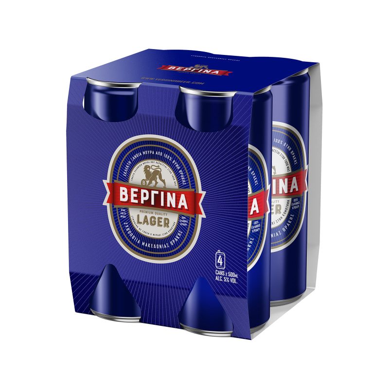 ΒΕΡΓΙΝΑ lager μπύρα κουτί 4x500ml – Βεργίνα – Μπύρες