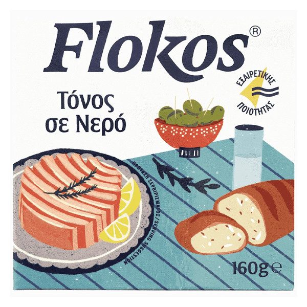 FLOKOS τόνος σε νερό 160gr – Τρόφιμα Μακράς Συντήρησης