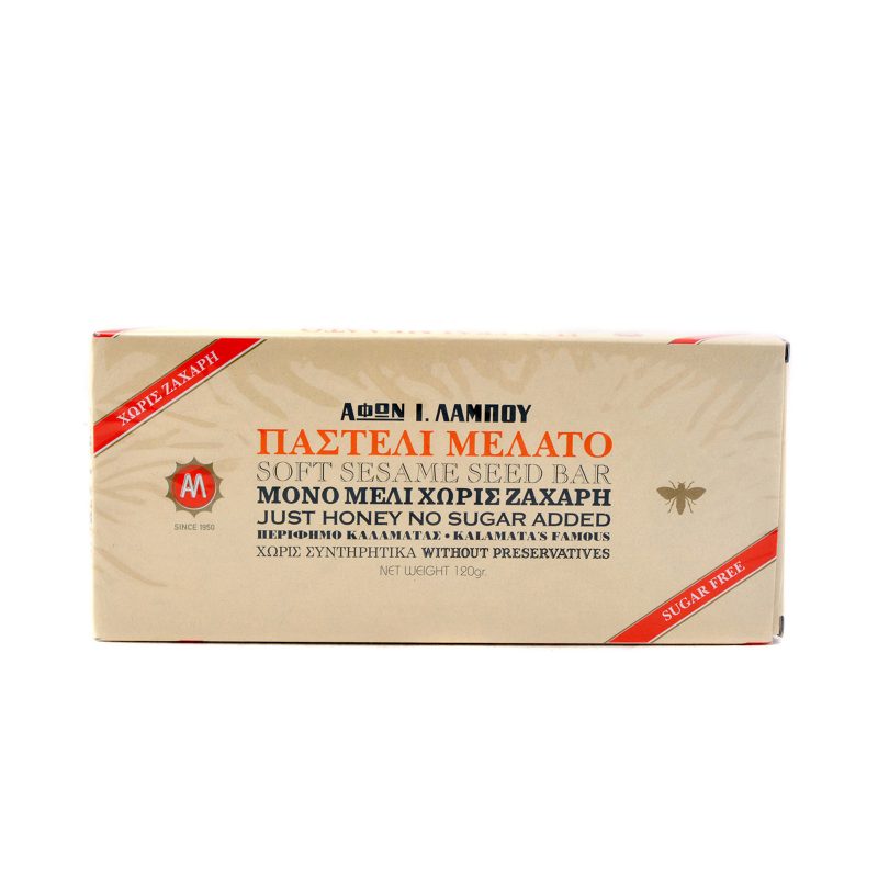 ΑΦΟΙ ΛΑΜΠΟΥ παστέλι σουσαμιού με μέλι 100% 120gr – Αφοι Λάμπου – Παραδοσιακά Γλυκά