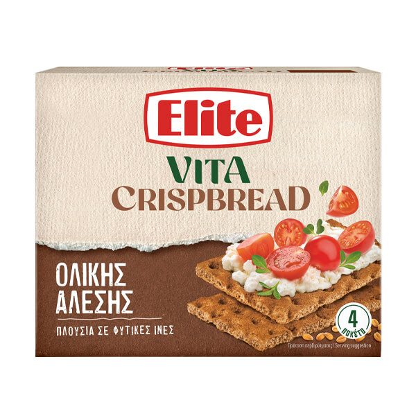 ELITE crispbread ολικής άλεσης 8x265gr – Αρτοσκευάσματα