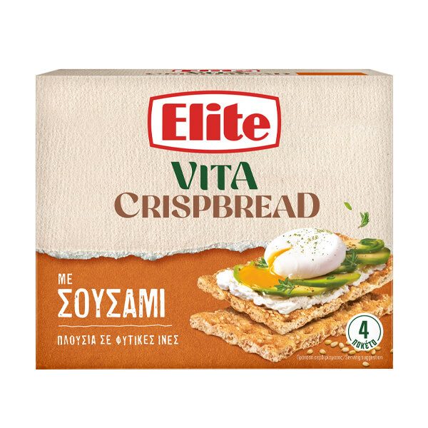 ELITE crispbread με σουσάμι 8x265gr – Αρτοσκευάσματα