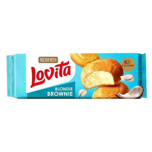 ROSHEN μπισκότα lovita cookies brownie με καρύδα 152gr