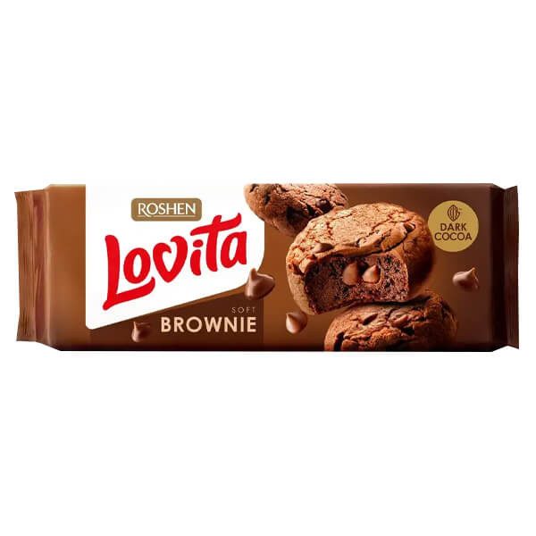 ROSHEN μπισκότα lovita cookies brownie με κακάο 152gr