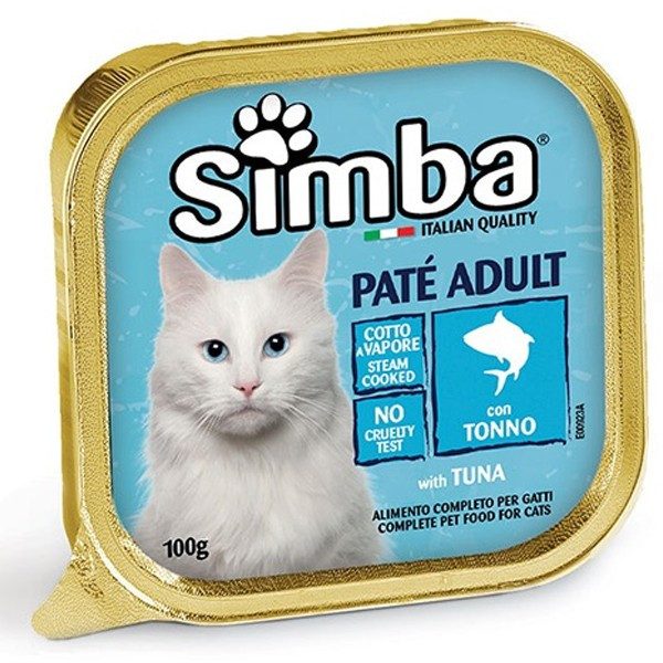 SIMBA γατοτροφή πατέ ψάρι 100gr – Υγρή Τροφή Γάτας