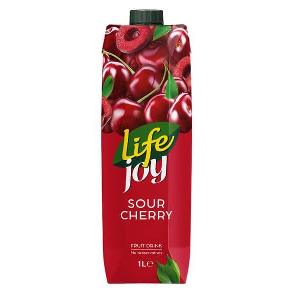 LIFE Joy χυμός με βύσσινο 1lt – Χυμοί
