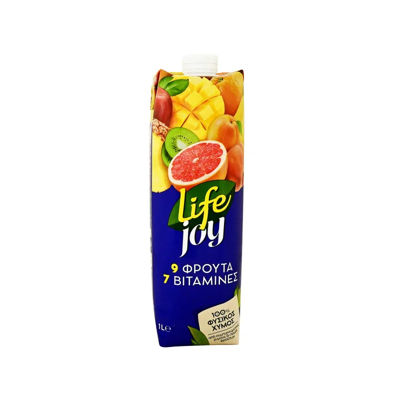 LIFE Joy χυμός 100% με 9 φρούτα 1lt – Χυμοί
