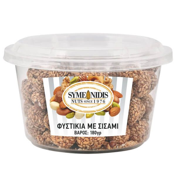 ΣΥΜΕΩΝΙΔΗΣ φυστίκια με σουσάμι 180gr – Συμεωνίδης – Ξηροί Καρποί και Αποξηραμένα Φρούτα