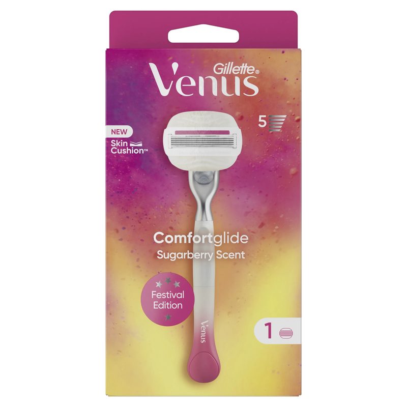 GILLETTE ξυραφάκι venus comfortglide sugarberry scent με ανταλλακτικό 1τεμ – Ξυραφάκια