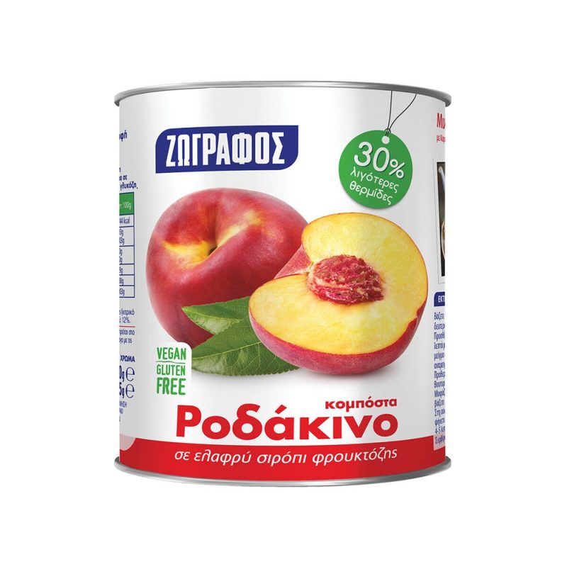ΖΩΓΡΑΦΟΣ κομπόστα ροδάκινο 800gr – Ζωγράφος – Τρόφιμα Μακράς Συντήρησης